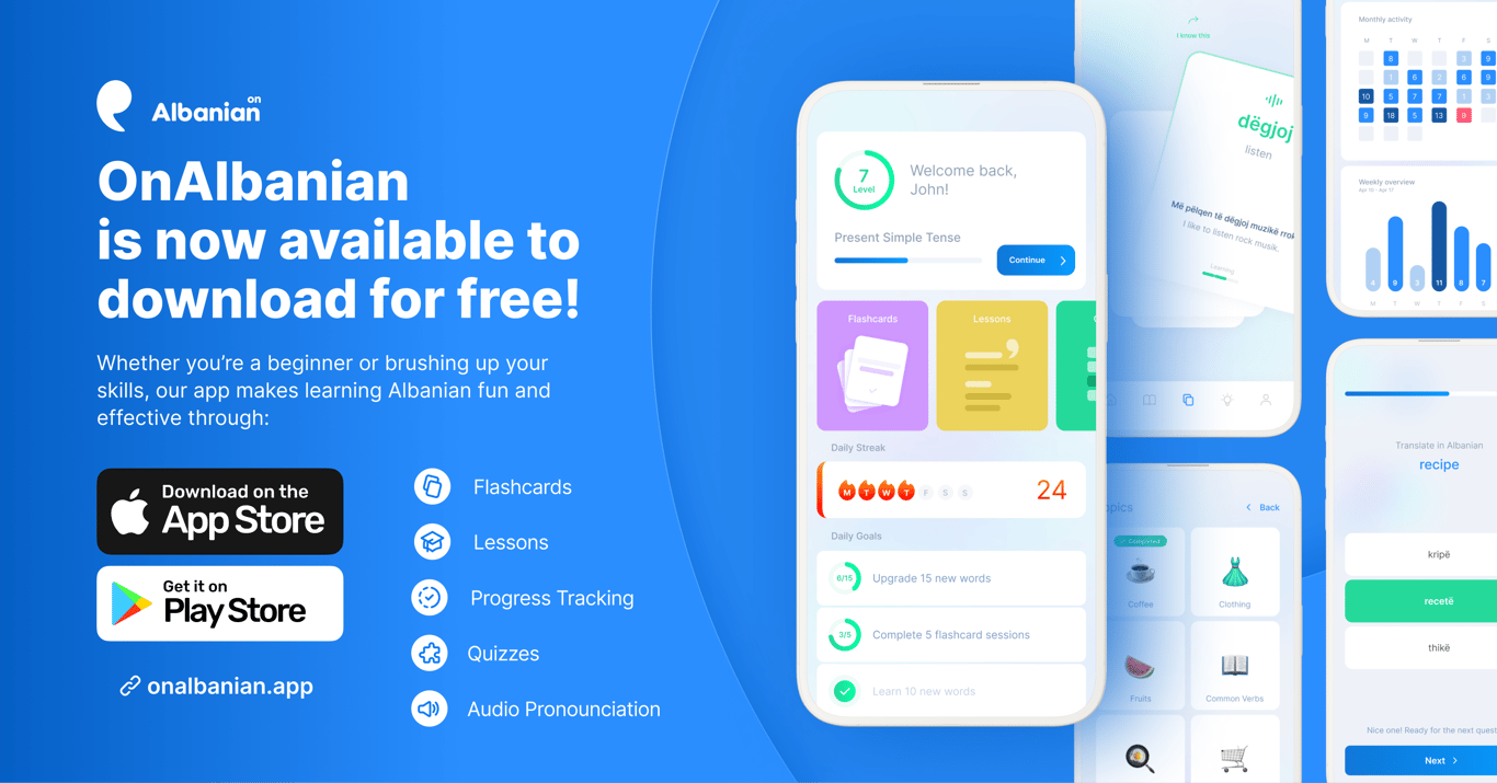 OnAlbanian app preview